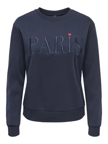 Resim Only Jdyparıs L/S Emb Sweat Jrs Noos Kadın Sweat 15221015