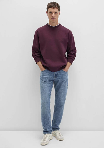 Resim Mavi Bisiklet Yaka Erkek Sweat M0S10276-70434