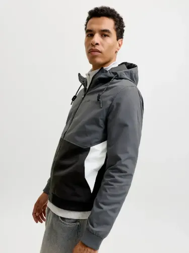 Resim Jack & Jones Jjerush Hood Bomber Noos Erkek Mont 12200208