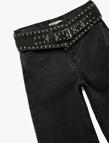 Resim Koton Kız Çocuk Jean Pantolon 7WKG40004AD
