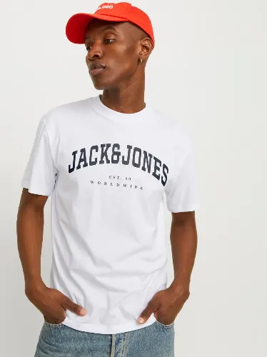 Resim Jack & Jones Jjecaleb Varsıty Tee Ss O-Neck Noos Erkek T-Shirt 12257579