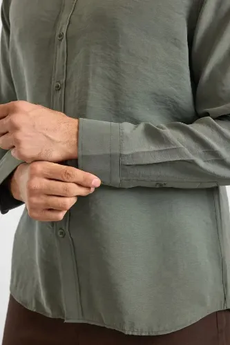 Resim Süvari Modal Slim Fit Uzun Kol Erkek Gömlek Sgm1008400027