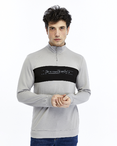 Resim Paul&More Yarım Fermuar Erkek Sweat 227 Parçalı Yarım Fermuarlı