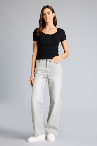 Resim Defacto Kadın T-shirt H2034AX/BK81