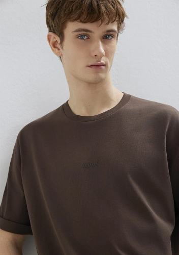 Resim Mavi Erkek T-shirt M0613093-70251