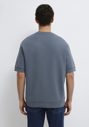 Resim Mavi Erkek T-shirt M0611614-80776