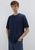 Resim Mavi Erkek T-shirt M0613113-82318