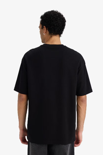 Resim Defacto Erkek T-shirt F9688AX/BK81