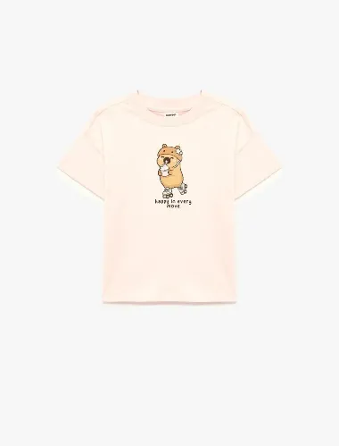 Resim Koton Kız Bebek T-shirt 6SMG10151AK