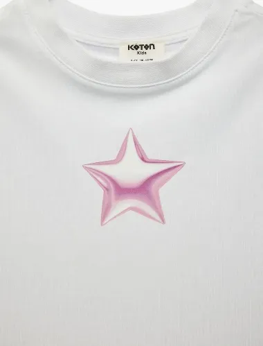 Resim Koton Kız Çocuk T-shirt 6SKG10511AK