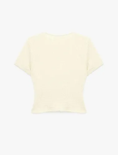Resim Koton Kadın T-shirt 6SAK50446EK