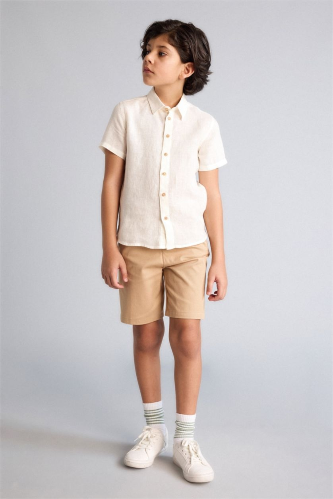 Resim Defacto Erkek Çocuk Kot&Kanvas Şort C2955A8/BG203