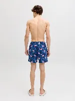 Resim Jack & Jones Jpstmauı Vıbes Novelty Aop Swım Short Sn Erkek Deniz Şortu 12291426