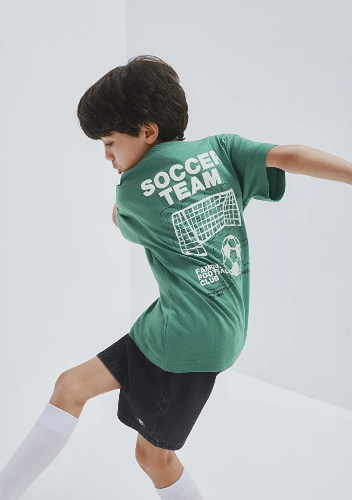 Resim Mavi Erkek Çocuk T-shirt M6610414-71697