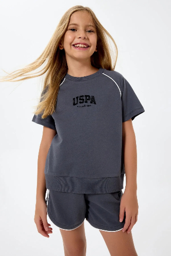 Resim U.S. Polo Assn Kids Kız Çocuk Şort Takım Us2528-4