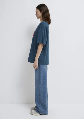 Resim Mavi Kadın T-shirt M1600843-70771