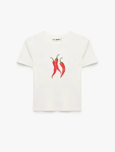 Resim Koton Kadın T-shirt 6SAL10962IK