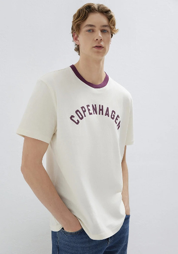 Resim Mavi Erkek T-shirt M0613172-70056