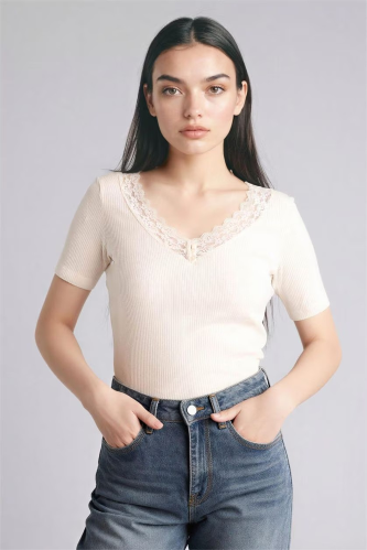 Resim Defacto Kadın T-shirt G9665AX/ER233
