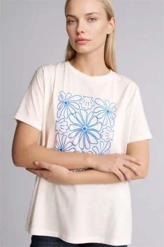 Resim Defacto Kadın T-shirt H2448AX/ER105