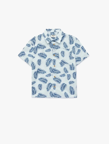 Resim Koton Erkek Çocuk Kısa Kol Gömlek 6SKB60042TW