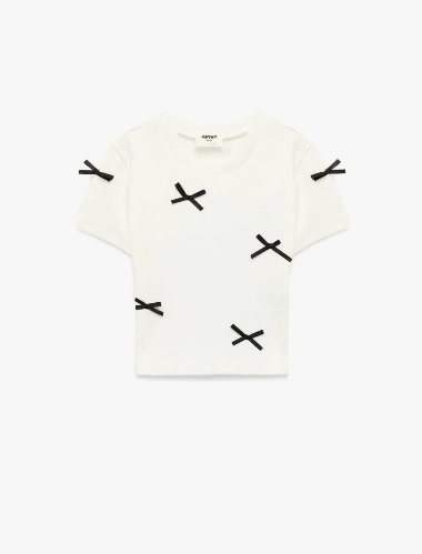 Resim Koton Kız Çocuk T-shirt 6SKG10221AK