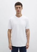 Resim Mavi Erkek T-shirt M0611596-620