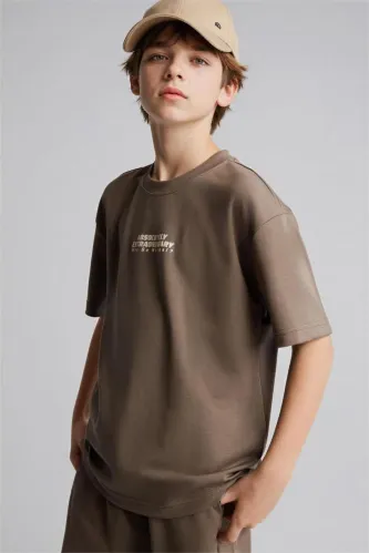 Resim Defacto Erkek Çocuk T-shirt H3041A8/KH487