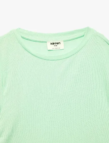 Resim Koton Kız Çocuk T-shirt 6SKG10505AK
