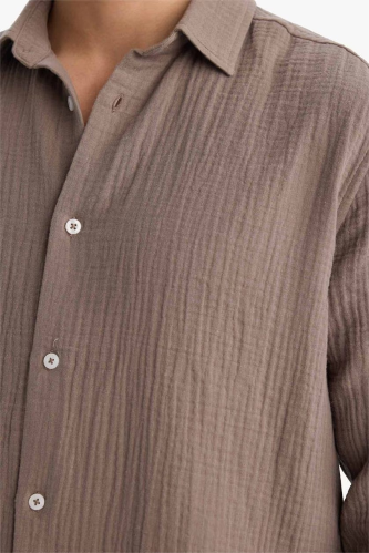 Resim Defacto Erkek  Uzun Kol Gömlek F9275AX/BN534