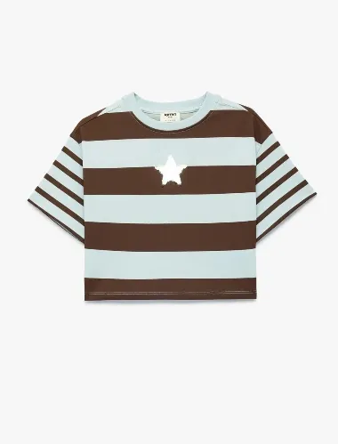 Resim Koton Kız Çocuk T-shirt 6SKG10351AK