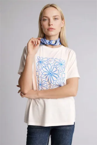 Resim Defacto Kadın T-shirt H2448AX/ER105