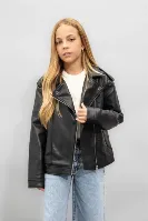 Resim Defacto  Kız Çocuk Deri Mont ve Ceket C4976A8/BK27