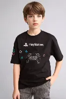 Resim Defacto Erkek Çocuk T-shirt H3518A8/BK81