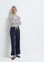 Resim Mavi Kadın Kanvas Pantolon M1011203-89101