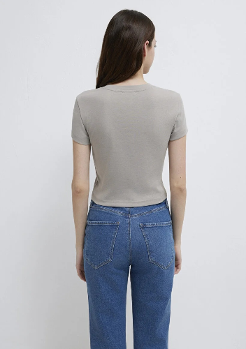 Resim Mavi Kadın T-shirt M1613848-70112