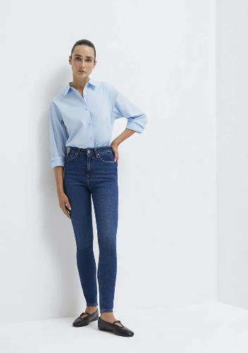 Resim Mavi Serenay Kadın Jean Pantolon M100980-33687