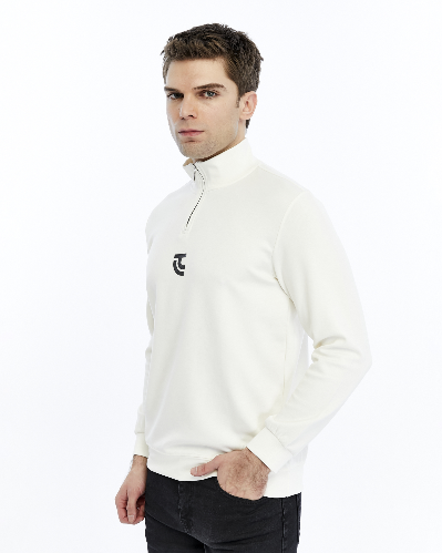 Resim Paul&More Yarım Fermuar Erkek Sweat 200 Yarım Fermuar