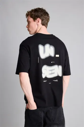 Resim Defacto Erkek T-shirt H6264AX/BK81
