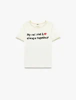 Resim Koton Kız Çocuk T-shirt 6SKG10633AK