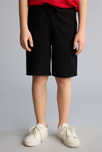 Resim Defacto Erkek Çocuk Penye Şort H2675A8/BK27