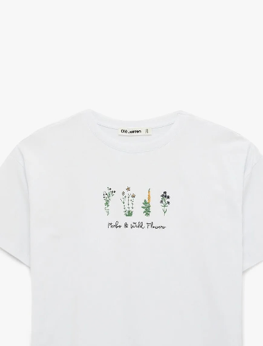 Resim Koton Kadın T-shirt 6SAL10068IK