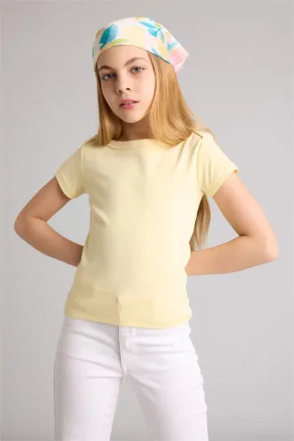 Resim Defacto Kız Çocuk T-shirt G1147A8/YL498