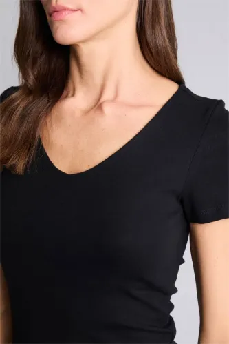 Resim Defacto Kadın T-Shirt H3873Ax/Bk81