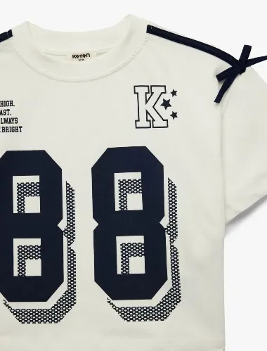 Resim Koton Kız Çocuk T-shirt 6SKG10497AK