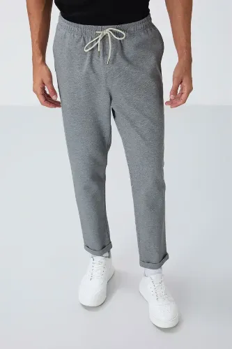 Resim T15Er-82154 Düz Paça Erkek Eşofman Alt