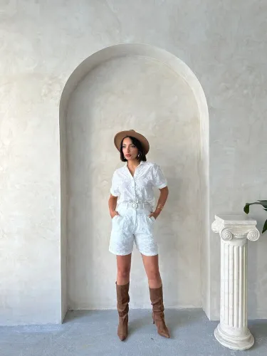 Resim Yenikoza Kadın Kot&Kanvas Şort