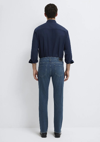 Resim Mavi Marcus Erkek Jean Pantolon M00351A1735