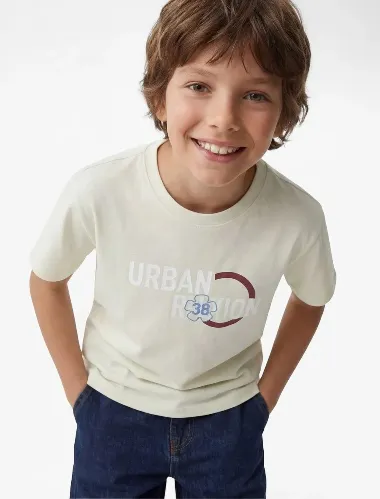 Resim Koton Erkek Çocuk T-shirt 6SKB10556TK