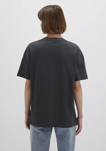 Resim Mavi Mavı Baskılı Kadın T-Shirt M1612518-70087